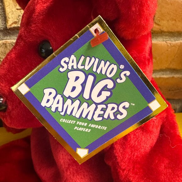 Vintage Salvino's Big Bammers Mark McGwire MLB Baseball Beanie Babies Plush NWT - Picture 6 of 6
